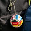 Keychain Pendant Mini Football Shape Team Logo Keychain Portable Decompression