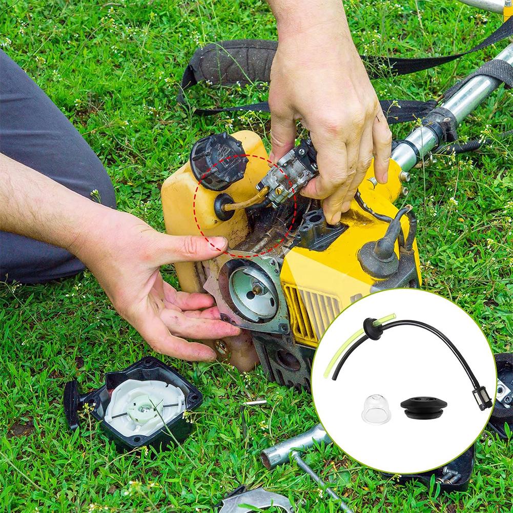 Petrol Filter Kit Petrol Hose Seal Fuel Hose Set For Brush Cutter Lawn Mower Grass Trimmer Fuel Hose Line Filter Kit Garden Tool