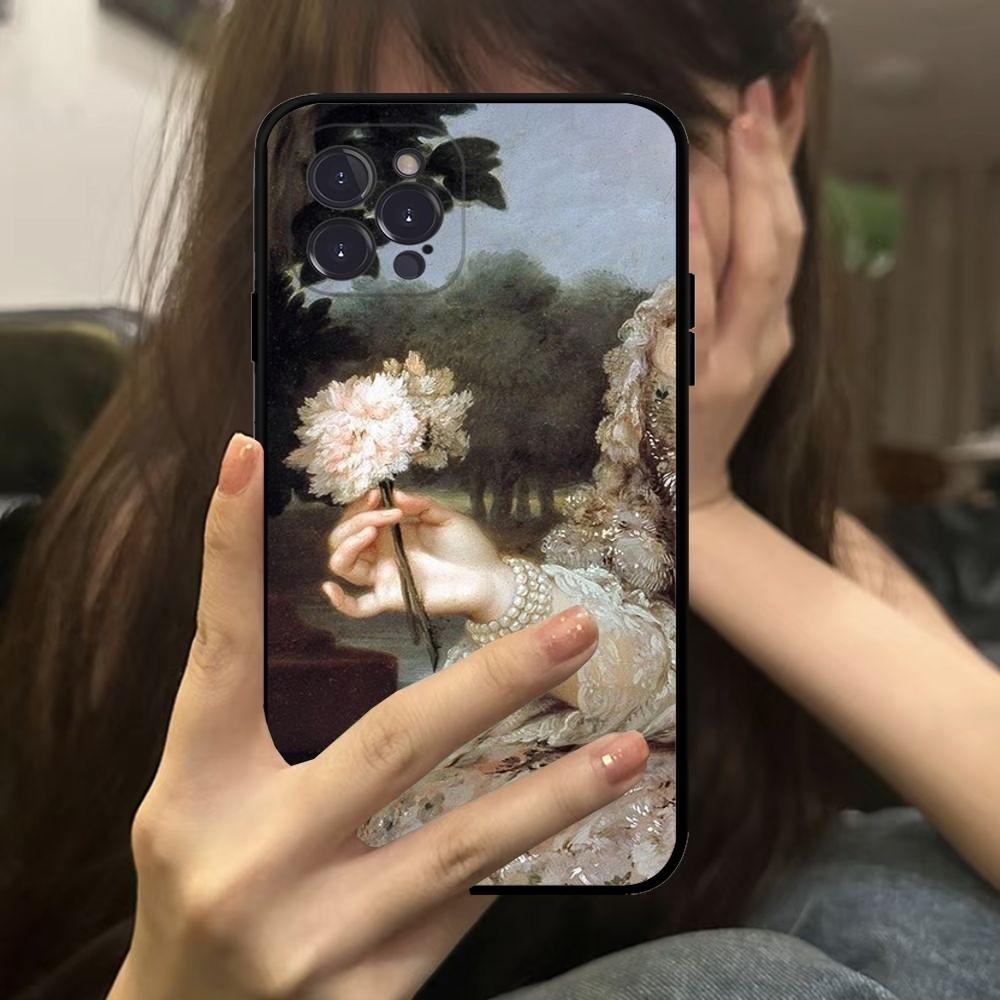 Renaissance Art Phone Case For IPhone 16 15 14 13 12 Mini 11 Pro XS Max X XR SE 6 7 8 Plus Soft Silicone Cover