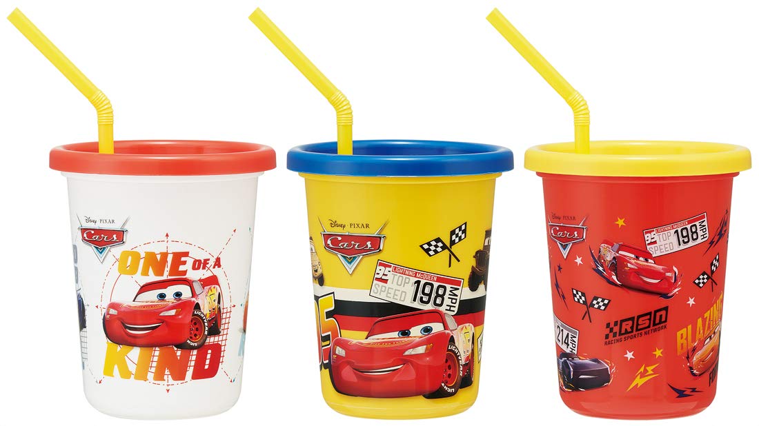 

Skater 320ml Tumblers with Cars Made in SIH3ST Straws, 19, Japan,