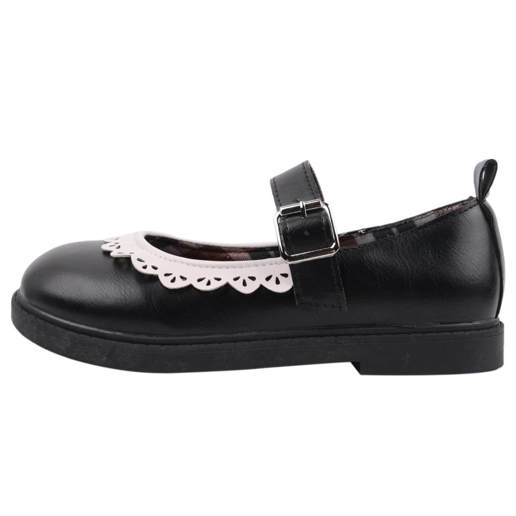 Woman Ballet Flats Gothic Shoes for Women Kawaii Mary Jane Evening Cute Low Heel Elegant Japanese Style Lolita Round Toe Loafers