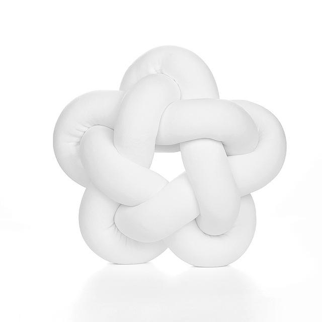 Cotton Hand Knot Back Cushions Cozy Car Lumbar Waist Back Pillow Home Decor Sofa Seat Cushion Soft Office Hand Rest Pillows