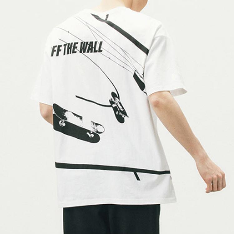 Vans T Shirts Unisex White Crew Neck Moderate Straight Fit VN0A5F2RWHT