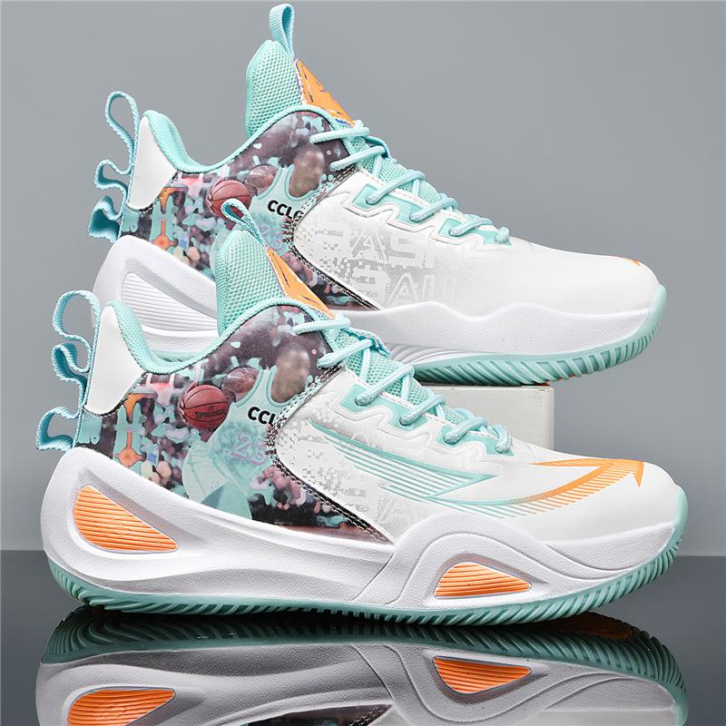 Pantofi de baschet noi pentru comerț exterior pentru tineret, rezistenți la uzură, antiderapanți, pantofi sport profesioniști pentru antrenament, cu talpă de cauciuc