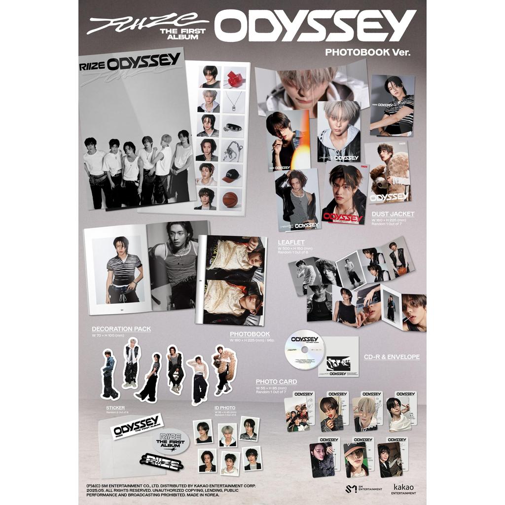 RIIZE The 1st Album [ODYSSEY] PHOTOBOOK Ver (Online Benefit)