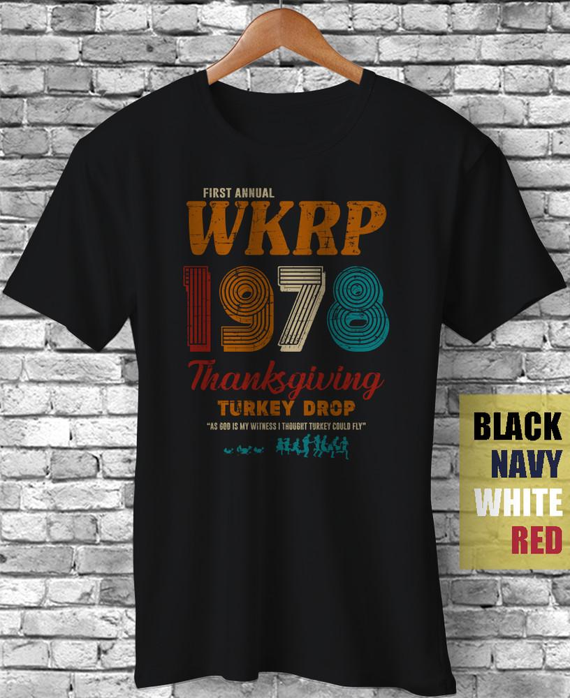First Annual WKRP 1978 Thanksgiving Turkey Drop Vintage Cincinnati Gift T-Shirt Unisex T-Shirt XL