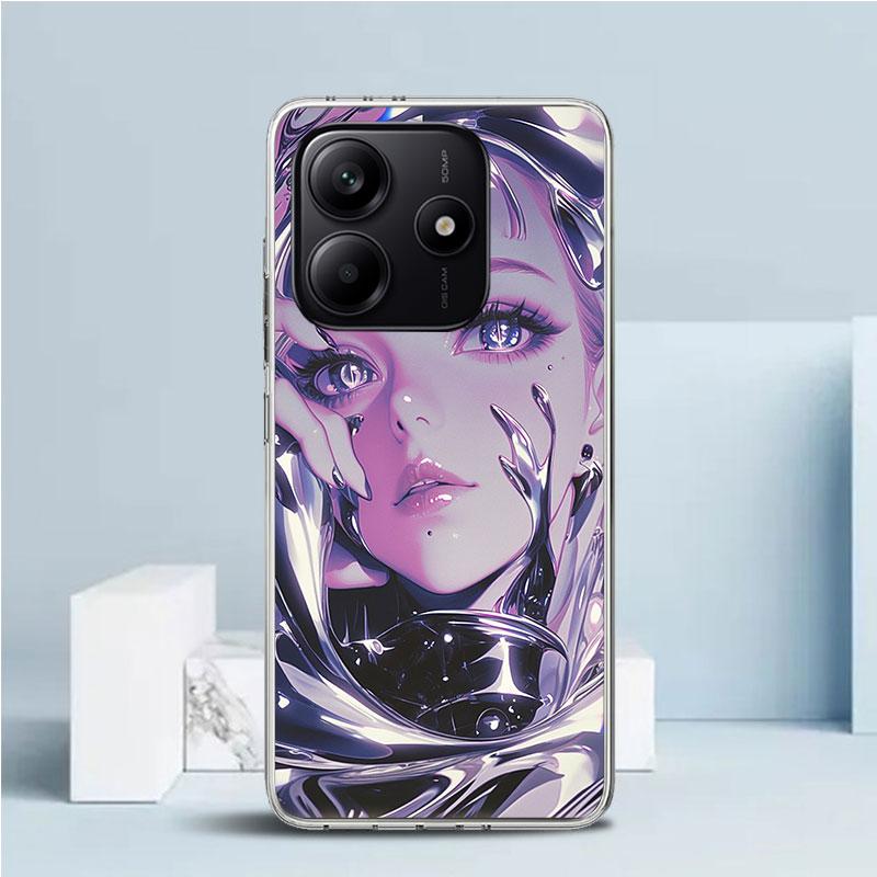 Girl Art Punk Soft Cover for Xiaomi Redmi Note 15 14 13 12 Pro Plus Phone Case 14S 11S 11T 11E 10S 10 4G Pattern Shell Redmi Not