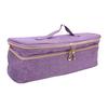 Hair Dryer Case Canvas Portable Double Layer Hair Dryer Travel Carrying Case for Curling Iron Hair Styling Tools