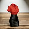 Statue de buste féminin Imprimée en 3D Figurine de buste professionnelle Art du corps humain Vase Porte-pinceaux de maquillage Stylo pour Décoration de bureau à domicile