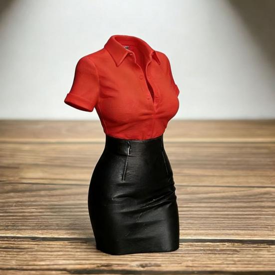 Statue de buste féminin Imprimée en 3D Figurine de buste professionnelle Art du corps humain Vase Porte-pinceaux de maquillage Stylo pour Décoration de bureau à domicile