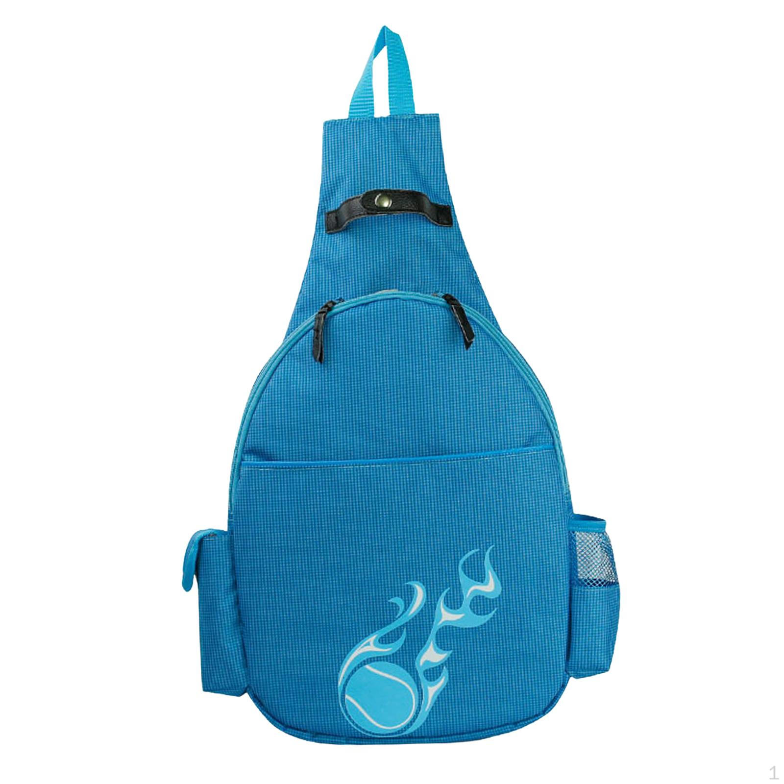 

Рюкзак для теннисных ракеток, мужской рюкзак для бадминтона, вмещает 2 ракетки, водонепроницаемый, регулируемый плечевой ремень светло-синий