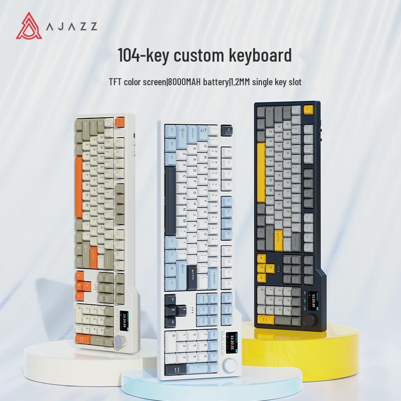 AJAZZ AK35I V3 Hot-Swap Mechanical Keyboard, Gasket Mount, PBT Keycaps