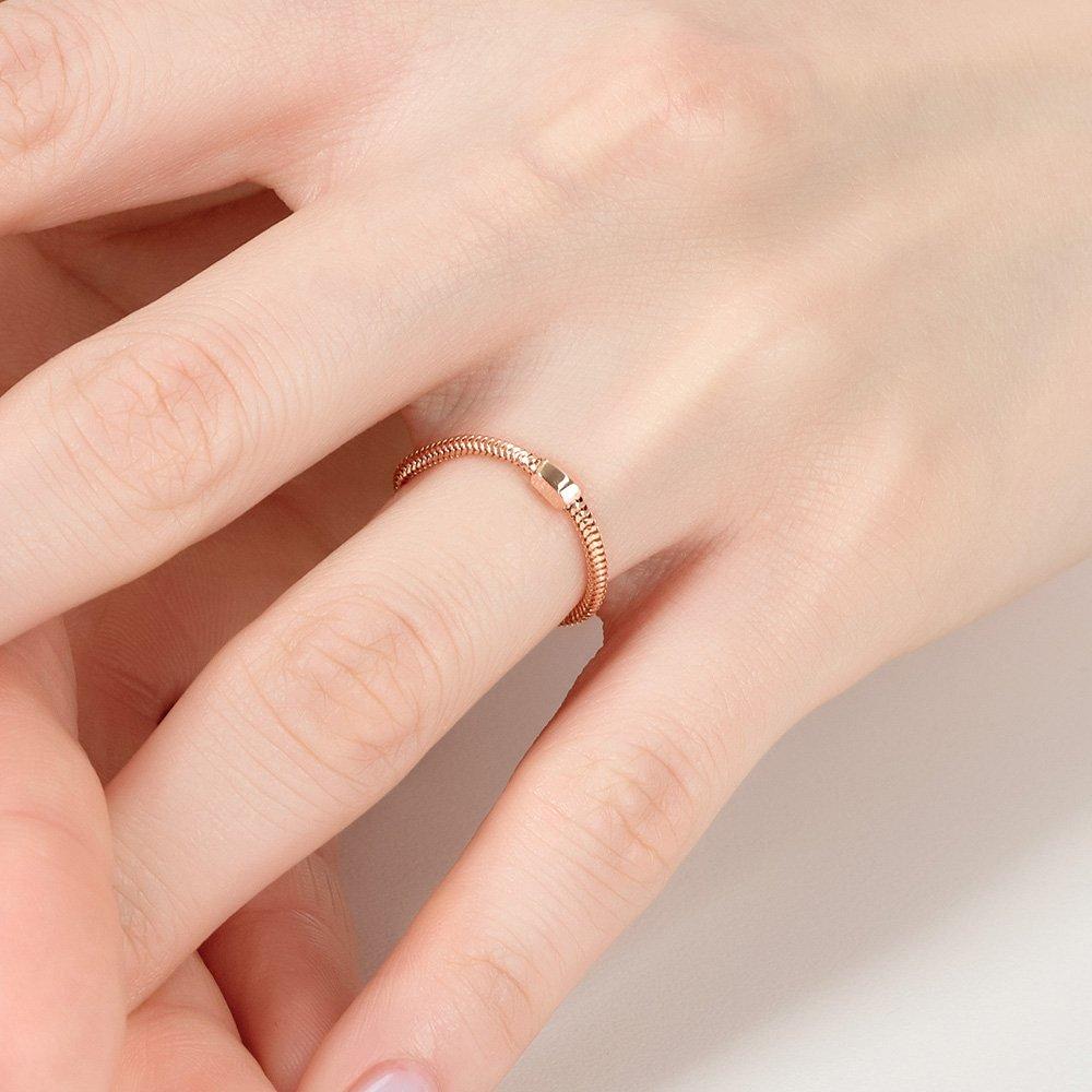 [SSG Only Special Price] 14K Hollow Italian Snake Chain Ring