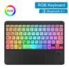 Colorful Luminous Bluetooth Keyboard Backlit Portable Keyboard Wireless Keyboard  Notebook