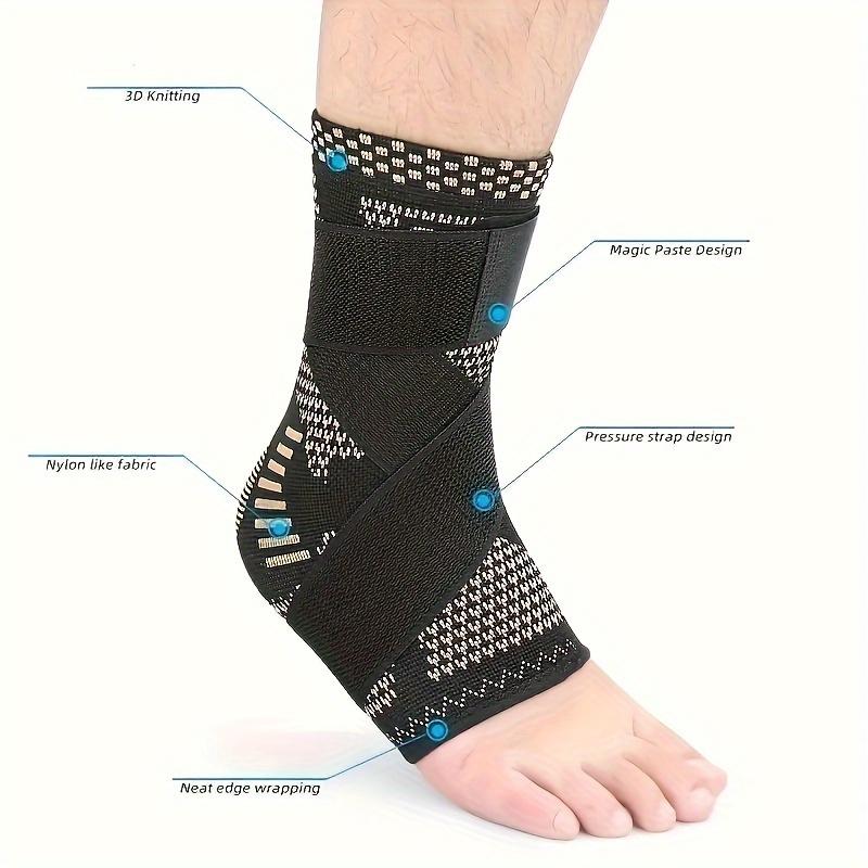 2 Pieces Ankle Brace Adjustable Compression Ankle Splint Ankle Protection Sports Bandage Ankle Protection Outdoor Running Cycling Protective Gear