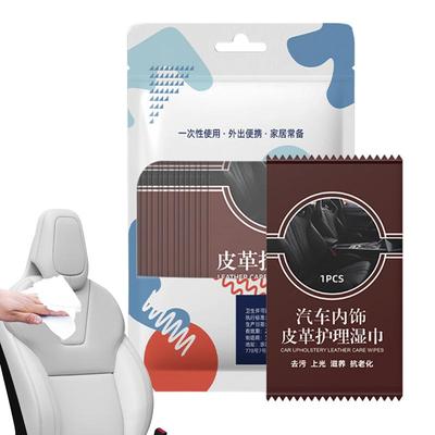 Toallitas de cuero para coche Limpiador de cuero para el interior del coche Toallitas de cuero de limpieza convenientes y efectivas para todo el cuero de su coche