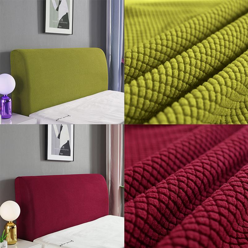 Elastische Bett Kopfabdeckungen Polar Fleece Rücken Schutz Stoff Für Zuhause Hotel Bankett Lange Rücken Stuhl Abdeckung