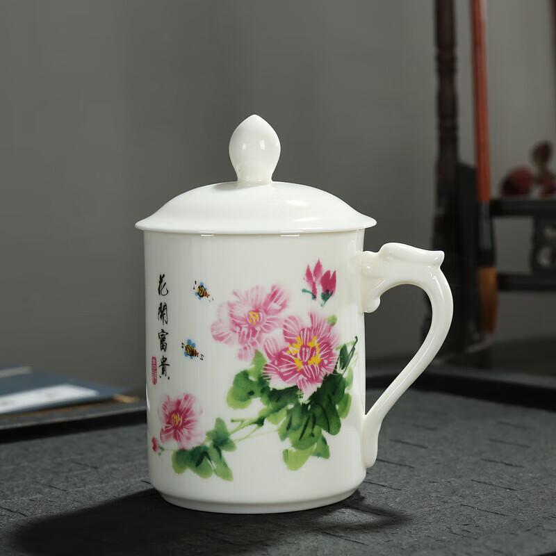 Plum Blossom Blue & White Porcelain Tea Cup Set