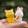 Chinese Zodiac Animal Resin Mini Ornaments for Desk and Car Decor