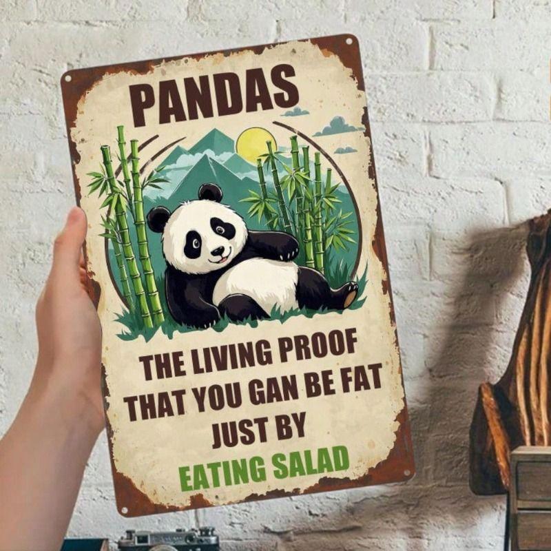 Vintage Metal Painting for Living Room Kitchen Studio Garage Wall Decor