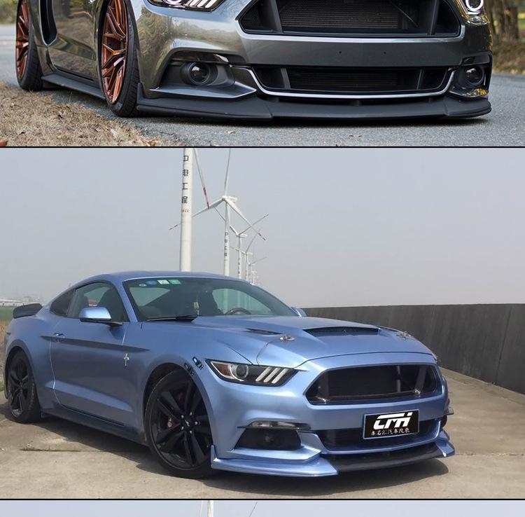 Suitable Carbon Fiber Front Lip Surround for 2015-2017 Ford Mustang Bumper