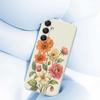 For Samsung Galaxy A16 5G/4G Case Beautiful Flowers Pattern Printing Straight Edge TPU Phone Back Cover