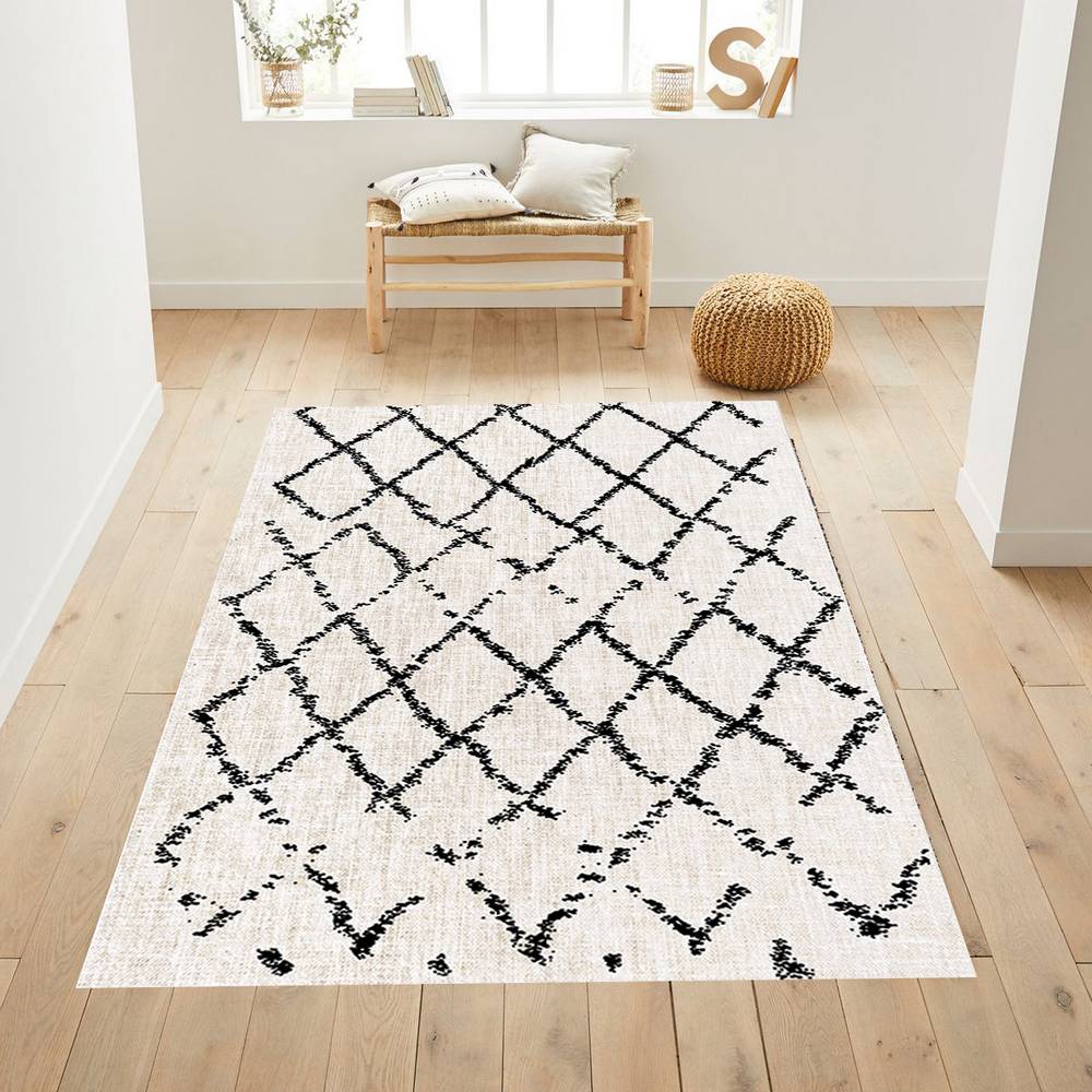 

Mosimoso Home H153 Digital Printed Dot Sole Carpet 50x80 cm белый