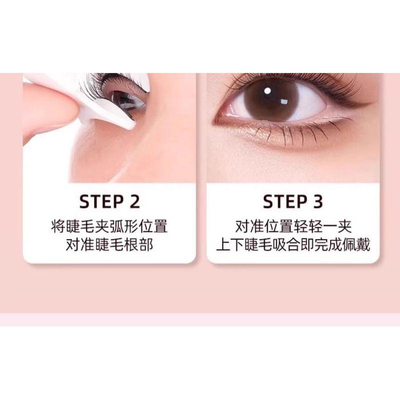 Puremantis - Set: Glue-free Magnetic Multipack False Eyelashes + Case + Eyelash Curler