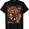 2025 Summer Hot Sale Men's Vintage Punk Rock Monster Mummy Horror Halloween T-Shirt - Black Vintage Design Men's T-Shirt
