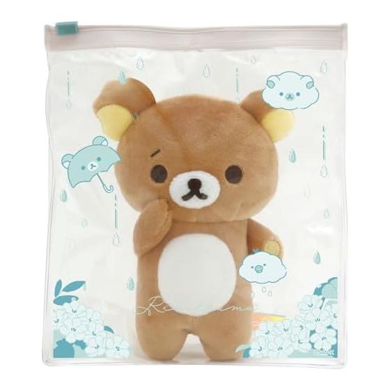 San-X Rilakkuma  Rilakkuma of Sunny After Rain  Stuffed Toy with Pouch Rilakkuma MO98401 H180 x W155 x D70mm