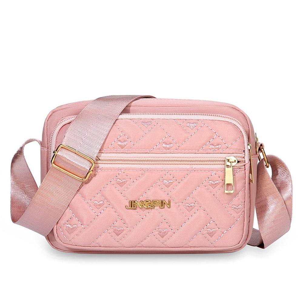 

Fashion Heart Shaped Embroidery Lady s Crossbody Bag Portable Female Casual Shoulder Bag Women s Zipper Messenger Bag