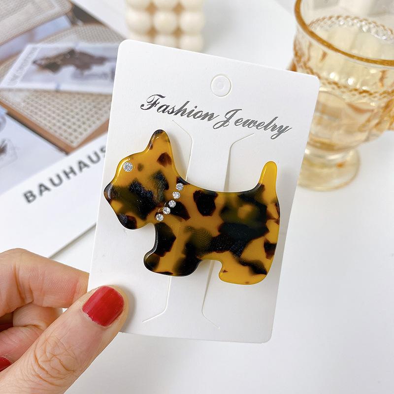 Fashionable Acetate 53cm Hair Clip With Lovely Dog Accents Perfect For Cute And Sweet Styles