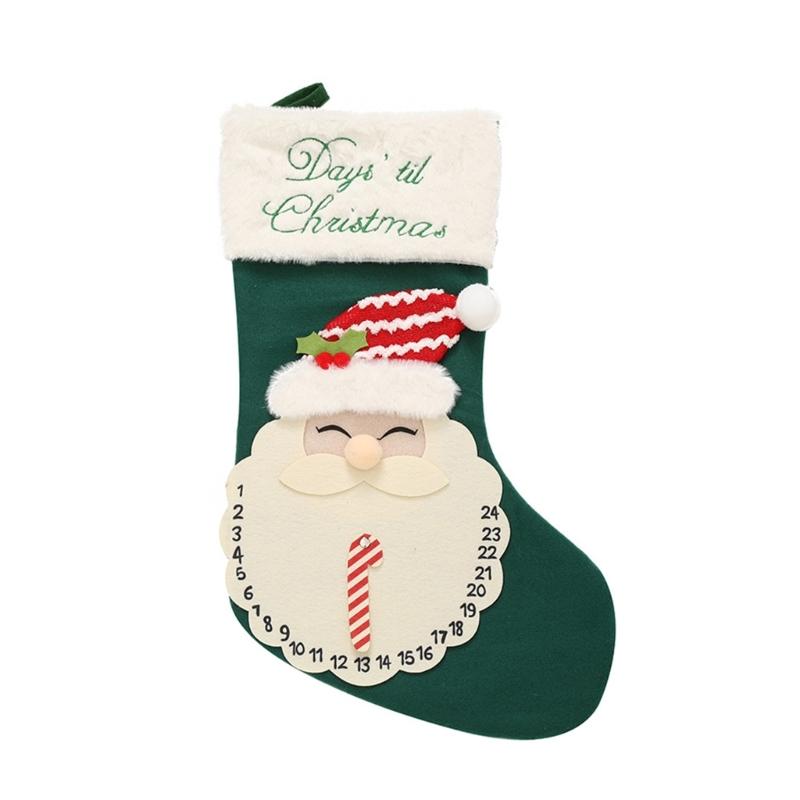 Stylish Santa and Snowmans Christmas Stocking Warmth Knitting Holiday Decoration Portable Accessory for Gifting