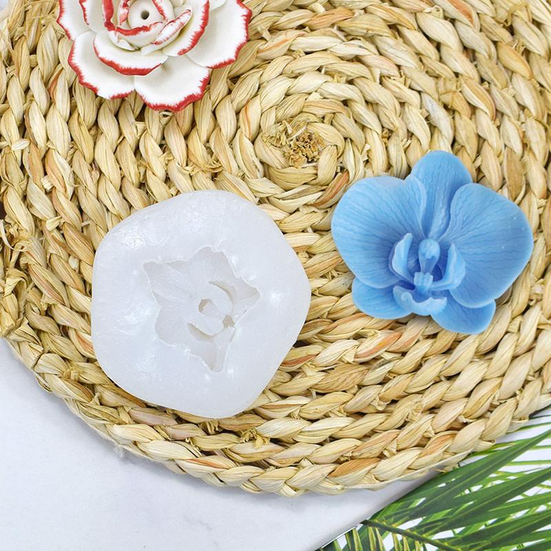 Silikonová forma ve tvaru orchideje motýlí DIY 3D forma na mýdlo, svíčku, dort, cupcake, fondán, želé, bonbóny, čokoládovou dekoraci, pečicí forma