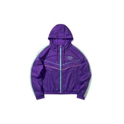 Li Ning Loose Fit Hooded Long Sleeve Windbreaker Jacket Women Jackets Bright-Lotus-Purple AFDQ128-2
