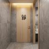 Moderne 2D Flache WC-Türschilder 12cm Holz Toilettenschilder Lustige Dekorative Badezimmer-Hinweisschilder Damen Toilette