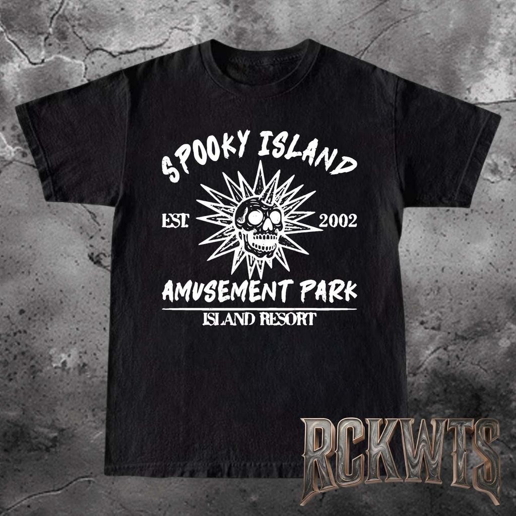 Spooky Island Amusement Park T-Shirt, 90s Inspired Horror Graphic Tee
