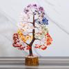 Sieben Chakra Kristallbaum Glücksbringer Ausstellungsstück für Heimdeko Artikel Kristalle Edelsteine Bonsai Geldbaum für Glück, Dekoration Geschenk