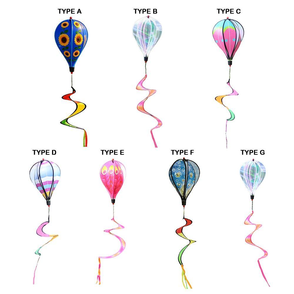 Colorful Design Wind Spinner Transparent Material Rainbow Windmill  Garden Decoration