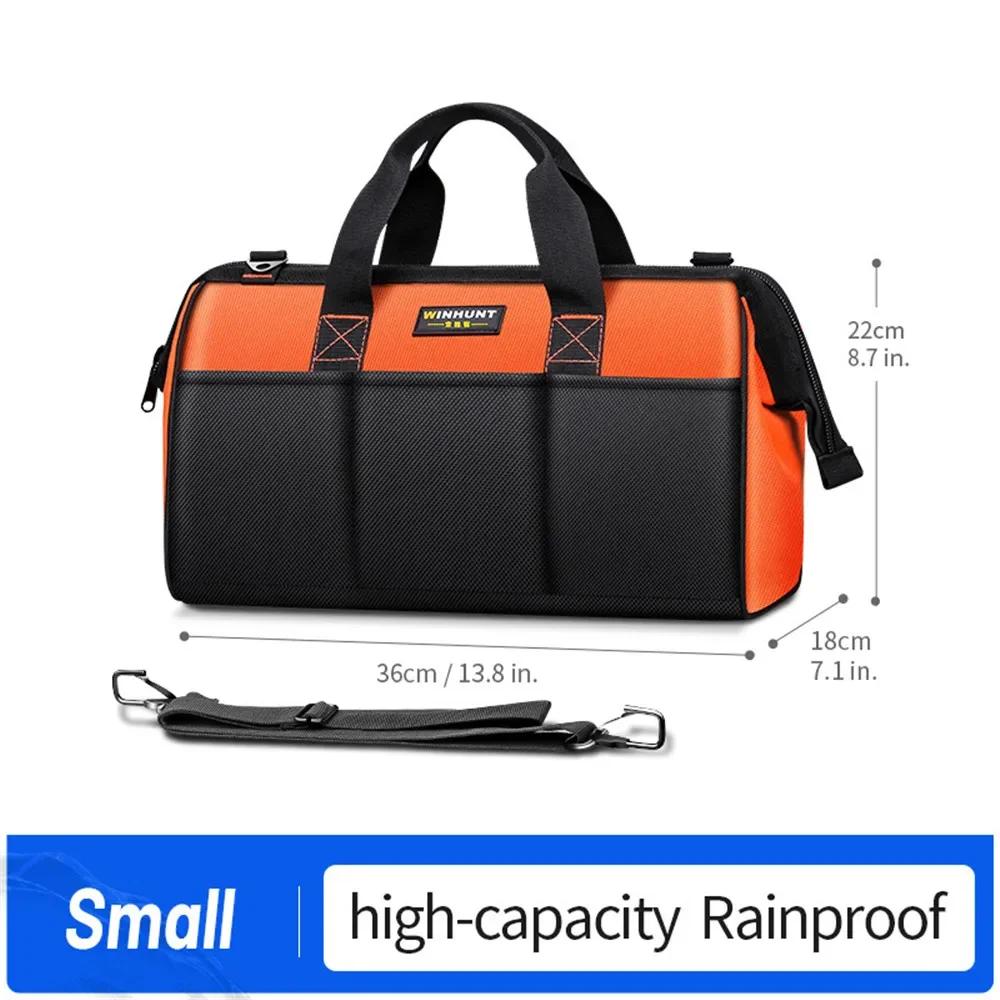 Tool Bag 1680D Oxford Cloth Wear-Resistant Canvas Electrician For Woodworking Hand Tool Storage Organizer Work Bag Tool Pouch