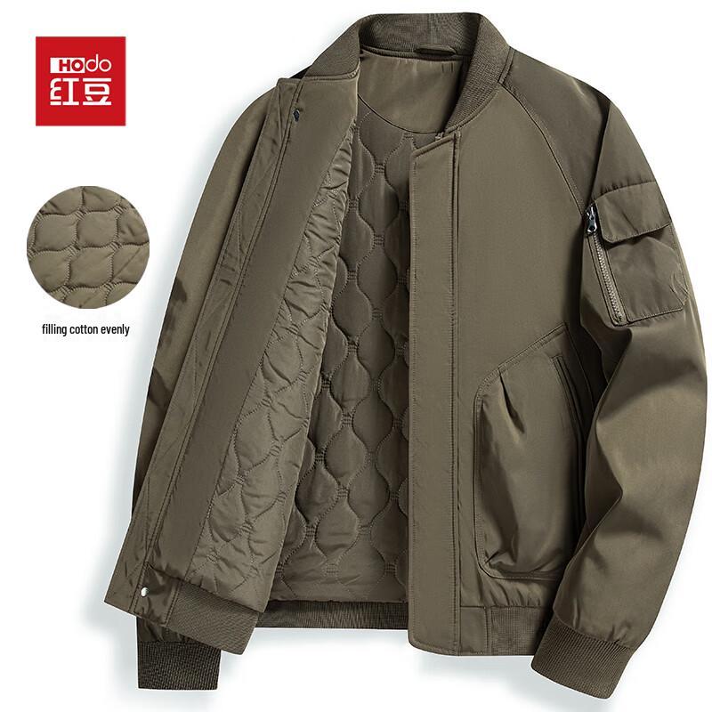 

Men s Padded Thick Baseball Collar Jacket L