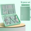 Portable Anti-Splash Nail Clipper Set - 8-Piece Manicure and Beauty Tools