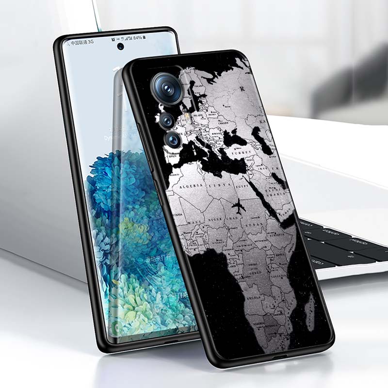 Fashion airplane pattern Phone Case For Xiaomi Mi 15 14 13 13T 12 12T 12S 11 11i 11T Pro Ultra Lite 5G Black Soft