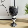 Skull goblet personality retro cocktail red wine glass resin wine glass goth movie peripheral cup