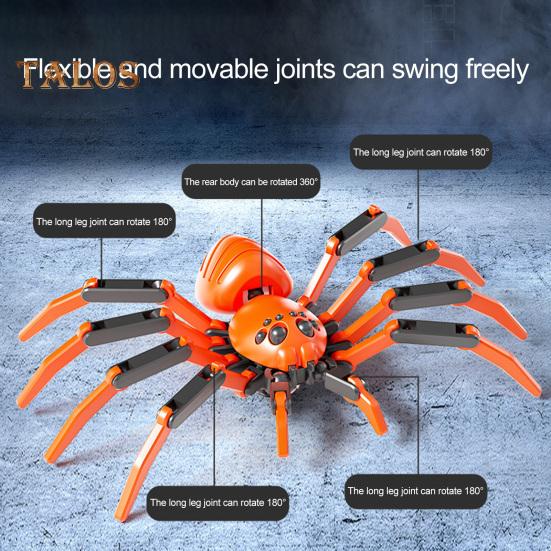 3D fargerik gigantisk edderkoppfigur Bevegelige ledd Edderkoppmodell Realistisk dyredekorasjon Pedagogisk edderkoppmontering Lekebordspynt