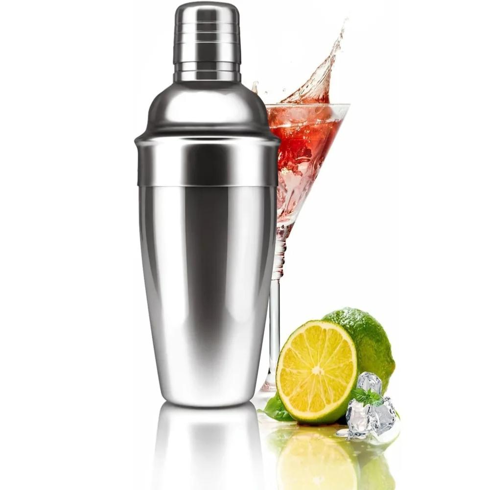 350mlBarware Food Grade Stainless Steel Cocktail Shaker Cocktail Mixer Wine Martini Shaker Leakproof Whiskey Shaker