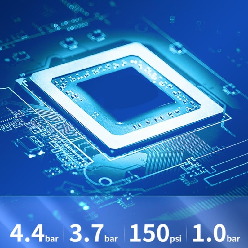 Tire Inflator with Pressure Meter Gauge Car Pump Pump for Bike Motorcycle Electric Bike Tire Pump