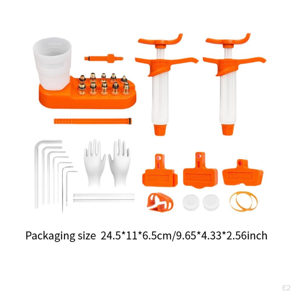 Bicycle Hydraulic Disc Brake Oil Bleed Set Brakes Bike Change Tool