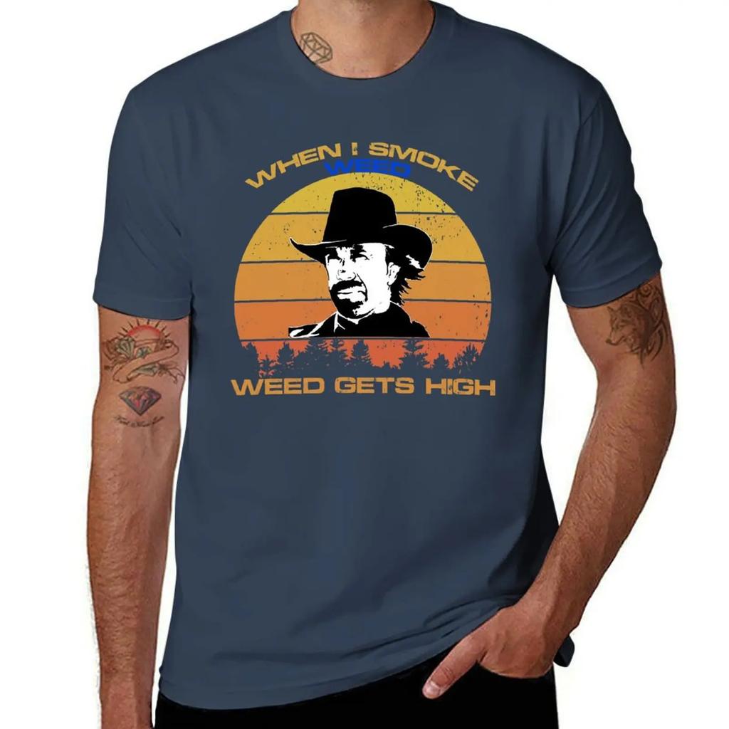 Chuck Norris Walker Texas Ranger Funny TShirt Tops Anime Figures Shirts Graphic Unisexs Designer Clothes