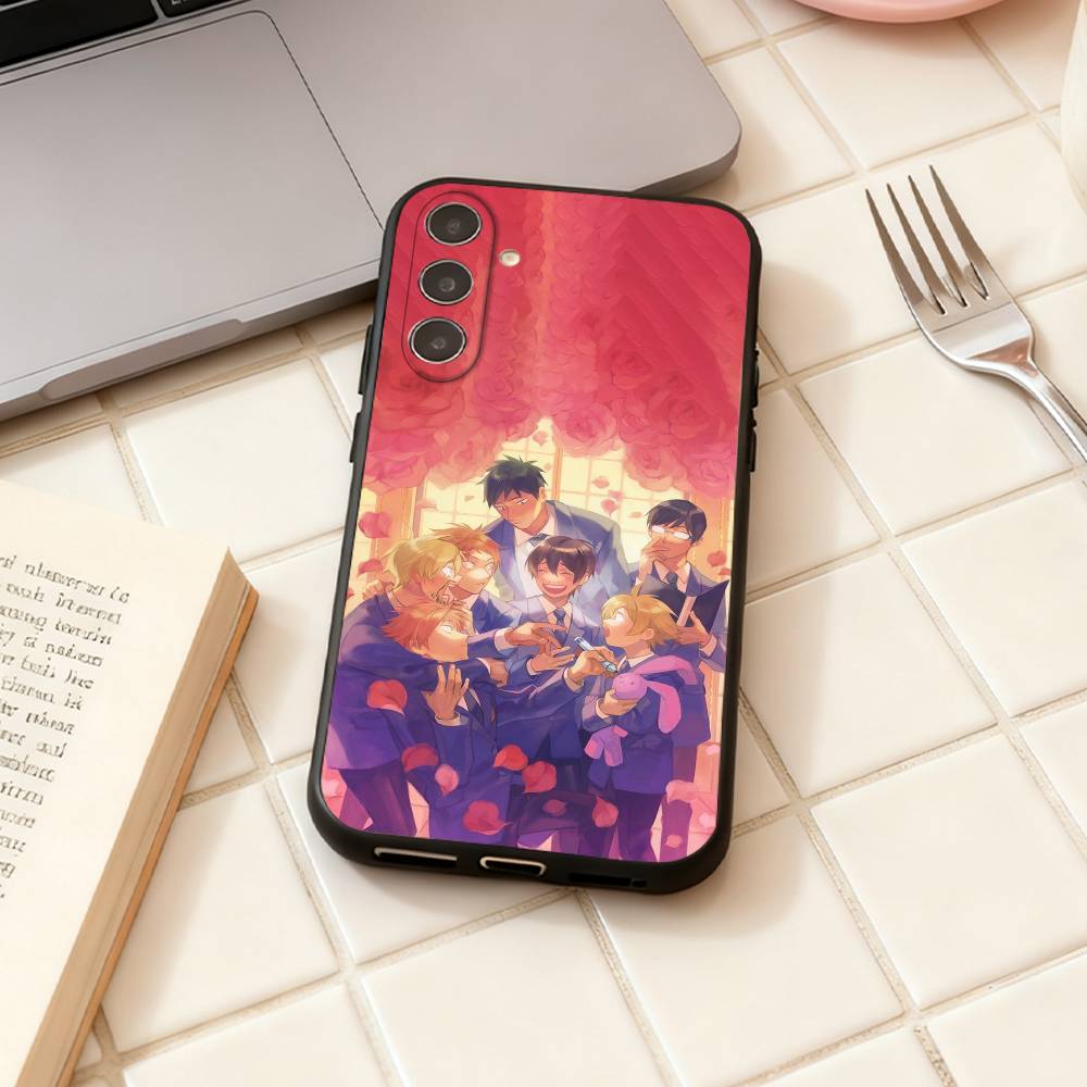 O-Ouran High School Anime Host C-Club Handyhülle Für Samsung Galaxy A73,A72,A71,A70,A53,A52,A51,Andere Weiche Schwarze Hülle